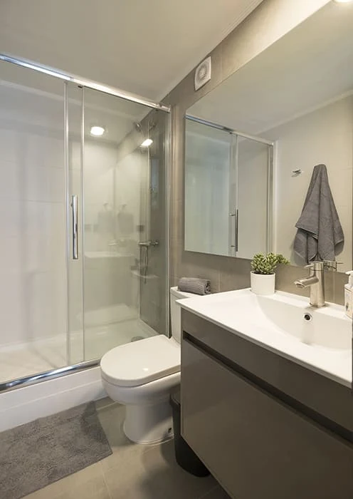 Baño de departamento de 1 dormitorio en Edificio Mood